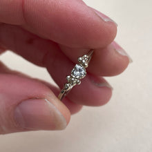 Load image into Gallery viewer, OOAK - Freya - heart shaped white sapphire - white gold

