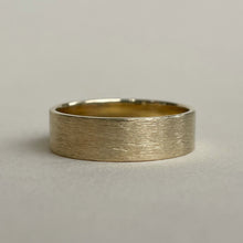 Load image into Gallery viewer, Yellow gold - 6mm - Rustic wedding band
