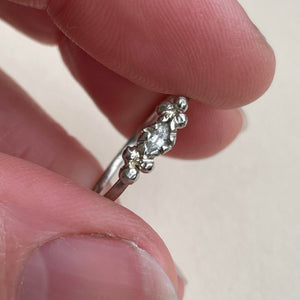 OOAK - Anne in white gold - marquise white sapphire