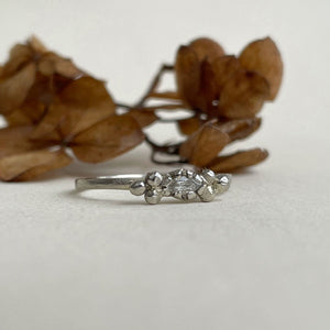 OOAK - Anne in white gold - marquise white sapphire
